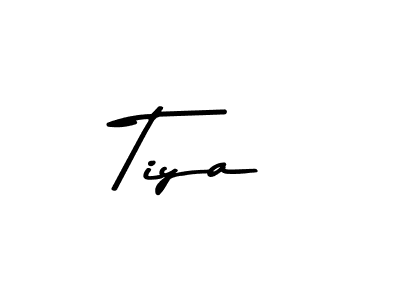 Make a beautiful signature design for name Tiya. With this signature (Asem Kandis PERSONAL USE) style, you can create a handwritten signature for free. Tiya signature style 9 images and pictures png