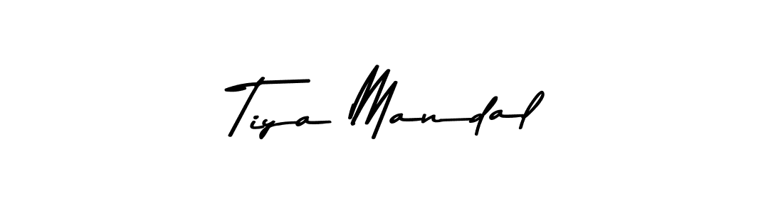 How to make Tiya Mandal signature? Asem Kandis PERSONAL USE is a professional autograph style. Create handwritten signature for Tiya Mandal name. Tiya Mandal signature style 9 images and pictures png