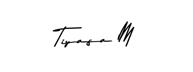 This is the best signature style for the Tiyasa M name. Also you like these signature font (Asem Kandis PERSONAL USE). Mix name signature. Tiyasa M signature style 9 images and pictures png