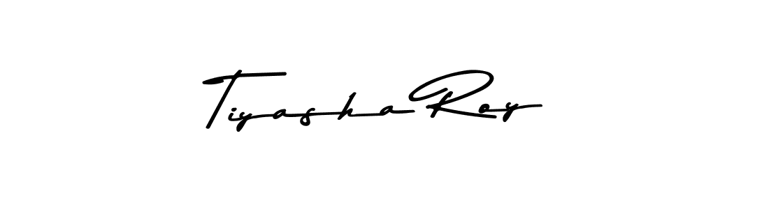 How to make Tiyasha Roy name signature. Use Asem Kandis PERSONAL USE style for creating short signs online. This is the latest handwritten sign. Tiyasha Roy signature style 9 images and pictures png