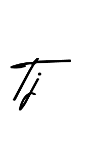 Create a beautiful signature design for name Tj. With this signature (Asem Kandis PERSONAL USE) fonts, you can make a handwritten signature for free. Tj signature style 9 images and pictures png