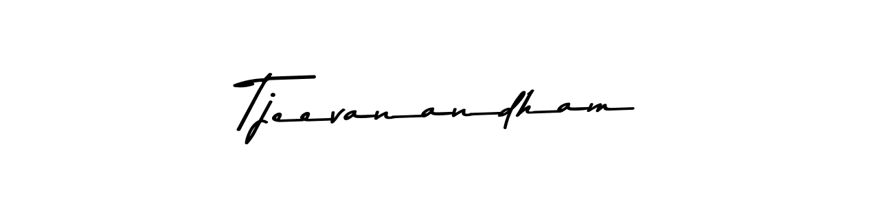 Create a beautiful signature design for name Tjeevanandham. With this signature (Asem Kandis PERSONAL USE) fonts, you can make a handwritten signature for free. Tjeevanandham signature style 9 images and pictures png