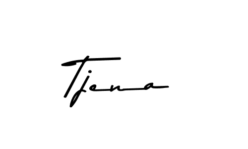 Create a beautiful signature design for name Tjena. With this signature (Asem Kandis PERSONAL USE) fonts, you can make a handwritten signature for free. Tjena signature style 9 images and pictures png