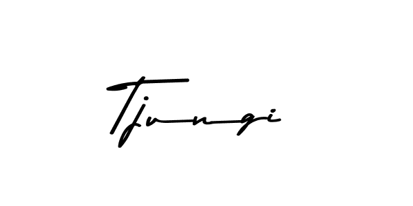 Create a beautiful signature design for name Tjungi. With this signature (Asem Kandis PERSONAL USE) fonts, you can make a handwritten signature for free. Tjungi signature style 9 images and pictures png