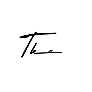 Asem Kandis PERSONAL USE is a professional signature style that is perfect for those who want to add a touch of class to their signature. It is also a great choice for those who want to make their signature more unique. Get Tkc name to fancy signature for free. Tkc signature style 9 images and pictures png