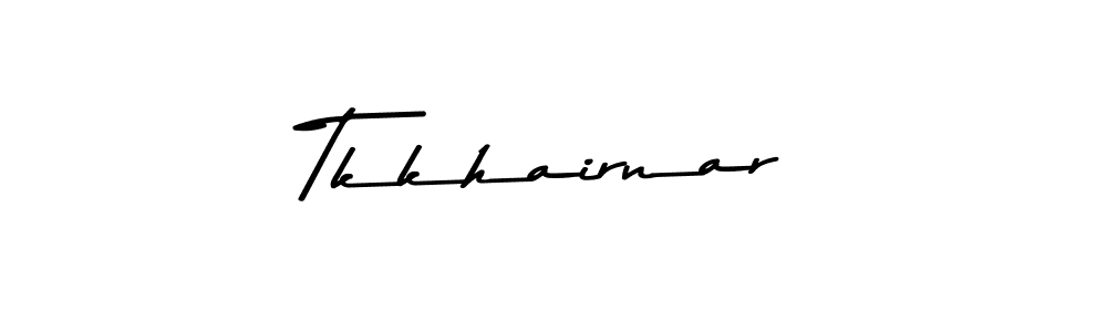 Use a signature maker to create a handwritten signature online. With this signature software, you can design (Asem Kandis PERSONAL USE) your own signature for name Tkkhairnar. Tkkhairnar signature style 9 images and pictures png