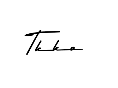 Make a beautiful signature design for name Tkko. With this signature (Asem Kandis PERSONAL USE) style, you can create a handwritten signature for free. Tkko signature style 9 images and pictures png