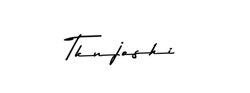 How to make Tknjoshi signature? Asem Kandis PERSONAL USE is a professional autograph style. Create handwritten signature for Tknjoshi name. Tknjoshi signature style 9 images and pictures png