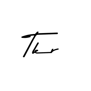 How to make Tkr name signature. Use Asem Kandis PERSONAL USE style for creating short signs online. This is the latest handwritten sign. Tkr signature style 9 images and pictures png