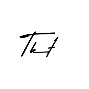 How to make Tkt signature? Asem Kandis PERSONAL USE is a professional autograph style. Create handwritten signature for Tkt name. Tkt signature style 9 images and pictures png