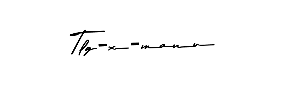 How to make Tlg-x-manu signature? Asem Kandis PERSONAL USE is a professional autograph style. Create handwritten signature for Tlg-x-manu name. Tlg-x-manu signature style 9 images and pictures png