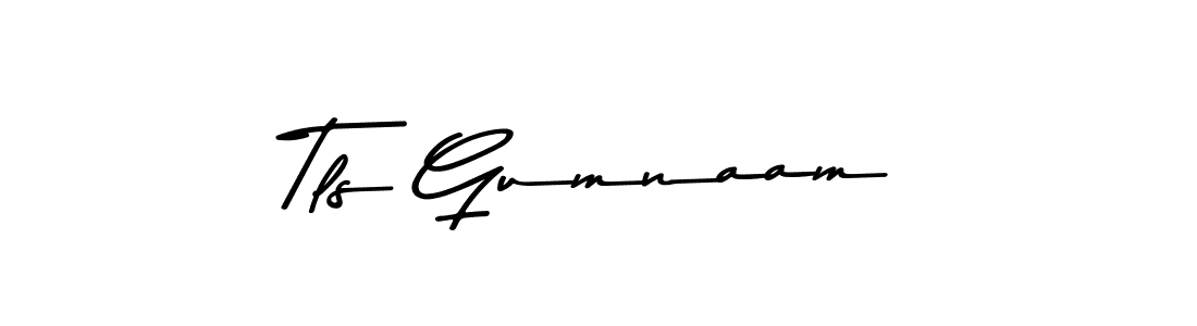 Tls Gumnaam stylish signature style. Best Handwritten Sign (Asem Kandis PERSONAL USE) for my name. Handwritten Signature Collection Ideas for my name Tls Gumnaam. Tls Gumnaam signature style 9 images and pictures png