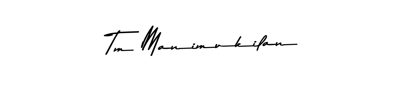 Similarly Asem Kandis PERSONAL USE is the best handwritten signature design. Signature creator online .You can use it as an online autograph creator for name Tm Manimukilan. Tm Manimukilan signature style 9 images and pictures png