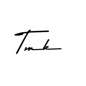 Design your own signature with our free online signature maker. With this signature software, you can create a handwritten (Asem Kandis PERSONAL USE) signature for name Tmk. Tmk signature style 9 images and pictures png