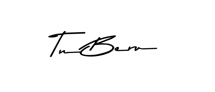 Create a beautiful signature design for name Tn Beru. With this signature (Asem Kandis PERSONAL USE) fonts, you can make a handwritten signature for free. Tn Beru signature style 9 images and pictures png