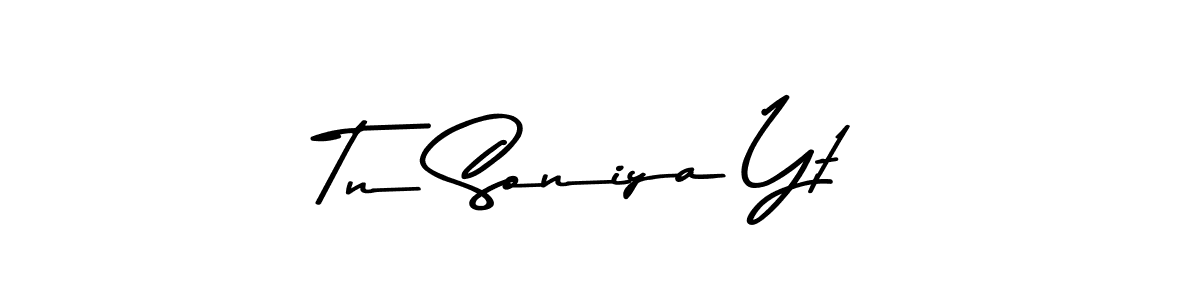 Design your own signature with our free online signature maker. With this signature software, you can create a handwritten (Asem Kandis PERSONAL USE) signature for name Tn Soniya Yt. Tn Soniya Yt signature style 9 images and pictures png