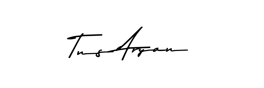 You should practise on your own different ways (Asem Kandis PERSONAL USE) to write your name (Tns Aryan) in signature. don't let someone else do it for you. Tns Aryan signature style 9 images and pictures png