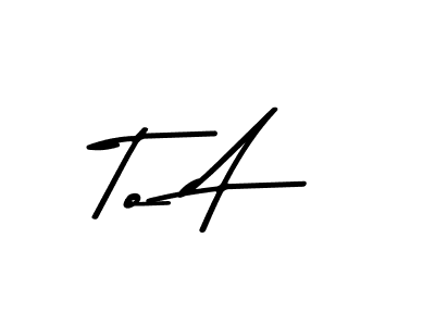 Use a signature maker to create a handwritten signature online. With this signature software, you can design (Asem Kandis PERSONAL USE) your own signature for name To A. To A signature style 9 images and pictures png