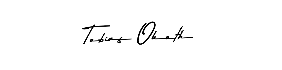 Tobias Okoth stylish signature style. Best Handwritten Sign (Asem Kandis PERSONAL USE) for my name. Handwritten Signature Collection Ideas for my name Tobias Okoth. Tobias Okoth signature style 9 images and pictures png