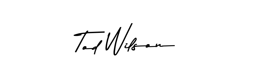 How to make Tod Wilson signature? Asem Kandis PERSONAL USE is a professional autograph style. Create handwritten signature for Tod Wilson name. Tod Wilson signature style 9 images and pictures png