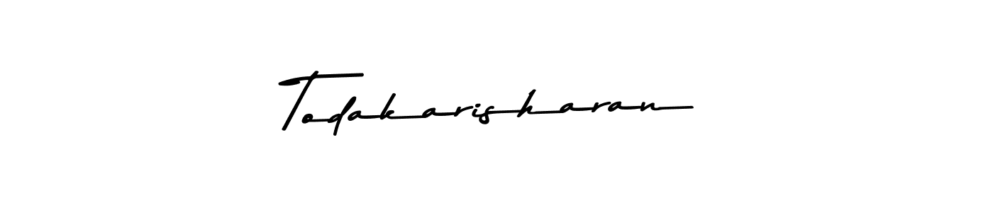 Make a short Todakarisharan signature style. Manage your documents anywhere anytime using Asem Kandis PERSONAL USE. Create and add eSignatures, submit forms, share and send files easily. Todakarisharan signature style 9 images and pictures png