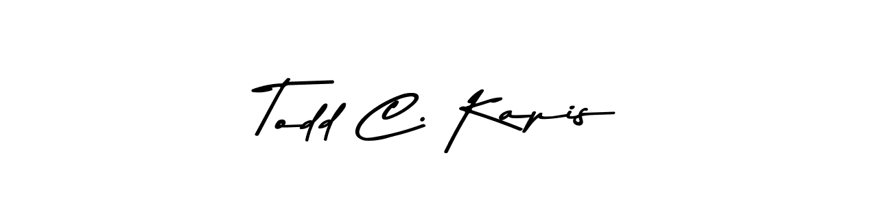 The best way (Asem Kandis PERSONAL USE) to make a short signature is to pick only two or three words in your name. The name Todd C. Kapis include a total of six letters. For converting this name. Todd C. Kapis signature style 9 images and pictures png