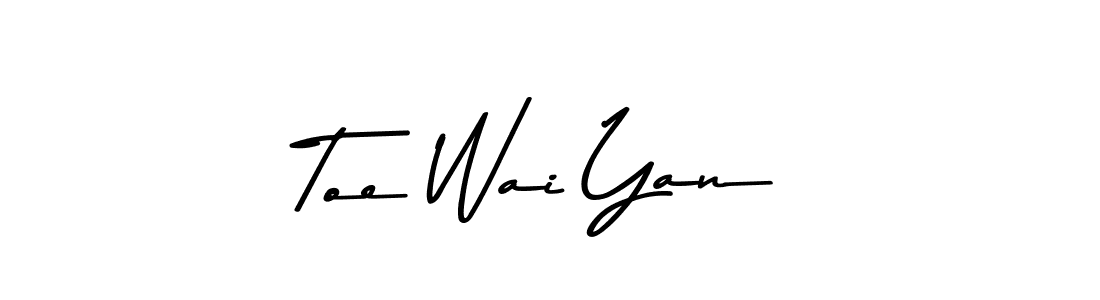 Use a signature maker to create a handwritten signature online. With this signature software, you can design (Asem Kandis PERSONAL USE) your own signature for name Toe Wai Yan. Toe Wai Yan signature style 9 images and pictures png