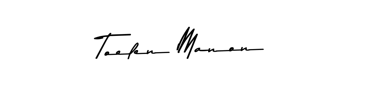 if you are searching for the best signature style for your name Toelen Manon. so please give up your signature search. here we have designed multiple signature styles  using Asem Kandis PERSONAL USE. Toelen Manon signature style 9 images and pictures png