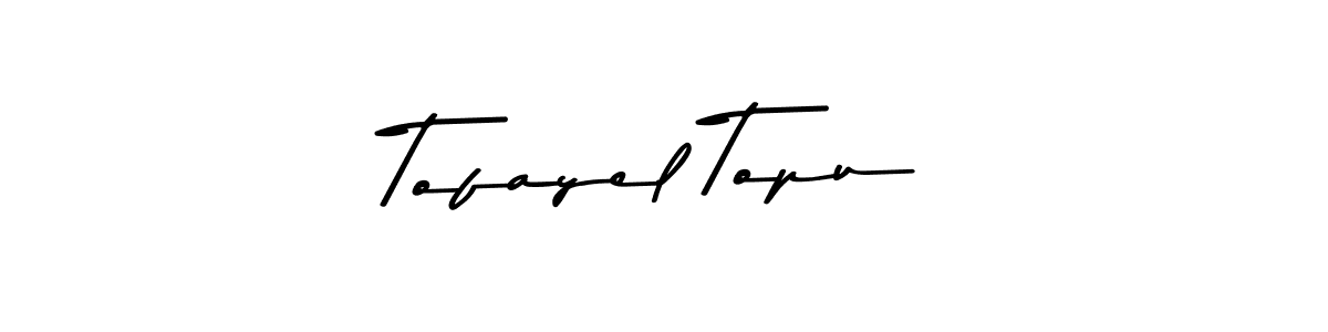 Make a beautiful signature design for name Tofayel Topu. With this signature (Asem Kandis PERSONAL USE) style, you can create a handwritten signature for free. Tofayel Topu signature style 9 images and pictures png