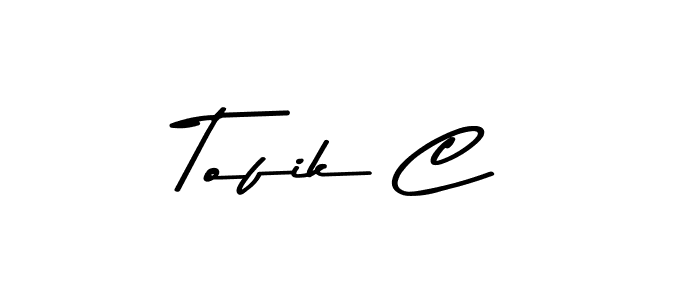 You should practise on your own different ways (Asem Kandis PERSONAL USE) to write your name (Tofik C) in signature. don't let someone else do it for you. Tofik C signature style 9 images and pictures png