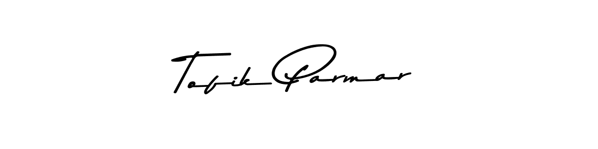 The best way (Asem Kandis PERSONAL USE) to make a short signature is to pick only two or three words in your name. The name Tofik Parmar include a total of six letters. For converting this name. Tofik Parmar signature style 9 images and pictures png