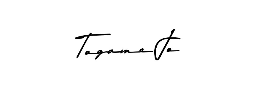 Also You can easily find your signature by using the search form. We will create Togame Jo name handwritten signature images for you free of cost using Asem Kandis PERSONAL USE sign style. Togame Jo signature style 9 images and pictures png