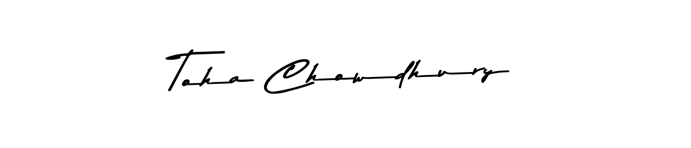 This is the best signature style for the Toha Chowdhury name. Also you like these signature font (Asem Kandis PERSONAL USE). Mix name signature. Toha Chowdhury signature style 9 images and pictures png