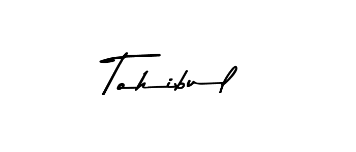 Create a beautiful signature design for name Tohibul. With this signature (Asem Kandis PERSONAL USE) fonts, you can make a handwritten signature for free. Tohibul signature style 9 images and pictures png