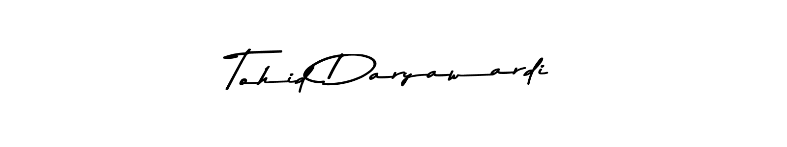 Make a beautiful signature design for name Tohid Daryawardi. With this signature (Asem Kandis PERSONAL USE) style, you can create a handwritten signature for free. Tohid Daryawardi signature style 9 images and pictures png