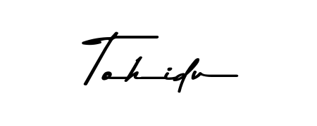 Create a beautiful signature design for name Tohidu. With this signature (Asem Kandis PERSONAL USE) fonts, you can make a handwritten signature for free. Tohidu signature style 9 images and pictures png