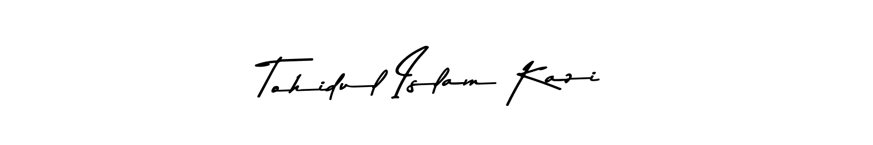 How to make Tohidul Islam Kazi name signature. Use Asem Kandis PERSONAL USE style for creating short signs online. This is the latest handwritten sign. Tohidul Islam Kazi signature style 9 images and pictures png