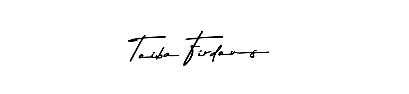 Also we have Toiba Firdous name is the best signature style. Create professional handwritten signature collection using Asem Kandis PERSONAL USE autograph style. Toiba Firdous signature style 9 images and pictures png