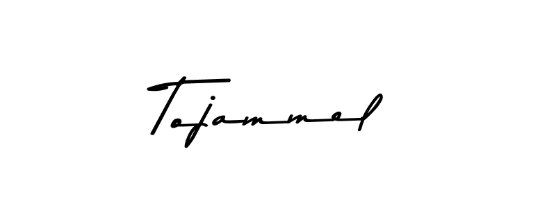 Create a beautiful signature design for name Tojammel. With this signature (Asem Kandis PERSONAL USE) fonts, you can make a handwritten signature for free. Tojammel signature style 9 images and pictures png