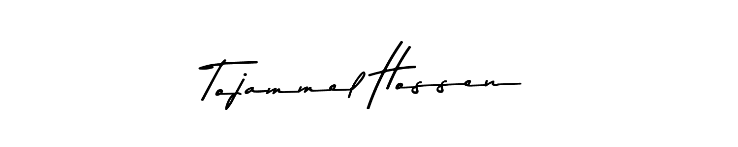 Tojammel Hossen stylish signature style. Best Handwritten Sign (Asem Kandis PERSONAL USE) for my name. Handwritten Signature Collection Ideas for my name Tojammel Hossen. Tojammel Hossen signature style 9 images and pictures png
