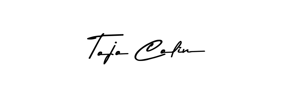 Use a signature maker to create a handwritten signature online. With this signature software, you can design (Asem Kandis PERSONAL USE) your own signature for name Tojo Colin. Tojo Colin signature style 9 images and pictures png