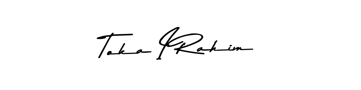 It looks lik you need a new signature style for name Toka I Rahim. Design unique handwritten (Asem Kandis PERSONAL USE) signature with our free signature maker in just a few clicks. Toka I Rahim signature style 9 images and pictures png