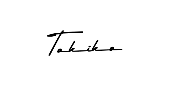 How to make Tokiko signature? Asem Kandis PERSONAL USE is a professional autograph style. Create handwritten signature for Tokiko name. Tokiko signature style 9 images and pictures png