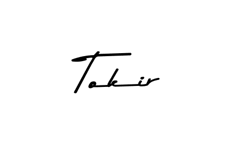 How to make Tokir name signature. Use Asem Kandis PERSONAL USE style for creating short signs online. This is the latest handwritten sign. Tokir signature style 9 images and pictures png