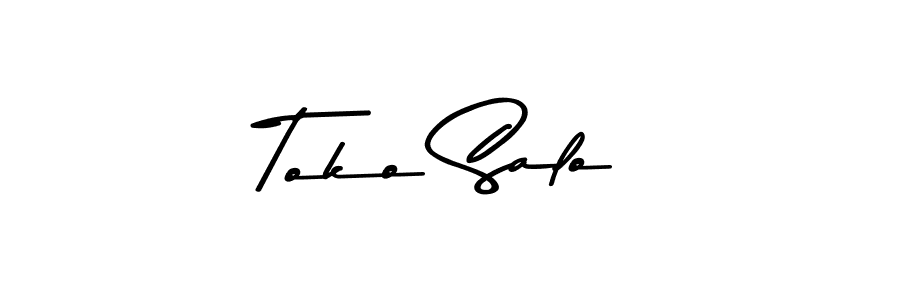 Also You can easily find your signature by using the search form. We will create Toko Salo name handwritten signature images for you free of cost using Asem Kandis PERSONAL USE sign style. Toko Salo signature style 9 images and pictures png