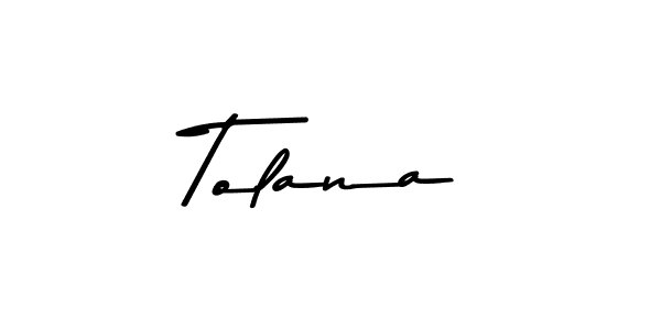 Asem Kandis PERSONAL USE is a professional signature style that is perfect for those who want to add a touch of class to their signature. It is also a great choice for those who want to make their signature more unique. Get Tolana name to fancy signature for free. Tolana signature style 9 images and pictures png