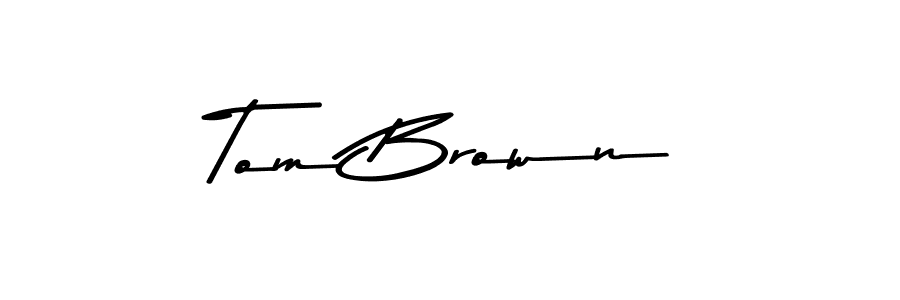 Use a signature maker to create a handwritten signature online. With this signature software, you can design (Asem Kandis PERSONAL USE) your own signature for name Tom Brown. Tom Brown signature style 9 images and pictures png