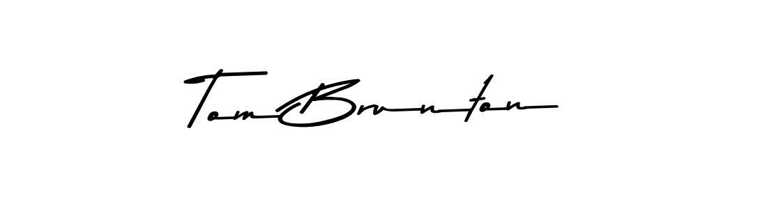 Design your own signature with our free online signature maker. With this signature software, you can create a handwritten (Asem Kandis PERSONAL USE) signature for name Tom Brunton. Tom Brunton signature style 9 images and pictures png