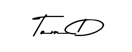 The Asem Kandis PERSONAL USE font gives name Tom D a signature that looks effortless yet distinguished. Download high-res PNG instantly. Tom D signature style 9 images and pictures png