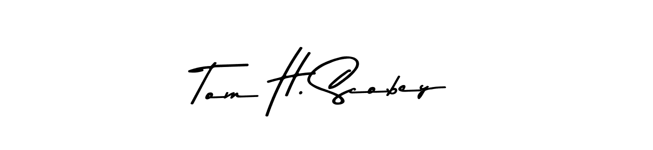 Use a signature maker to create a handwritten signature online. With this signature software, you can design (Asem Kandis PERSONAL USE) your own signature for name Tom H. Scobey. Tom H. Scobey signature style 9 images and pictures png